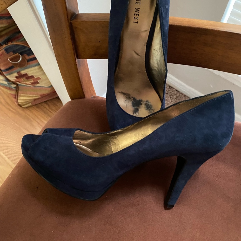 Nine West Blue Suede shoes